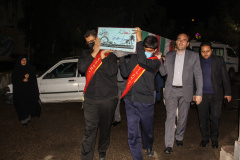 مراسم استقبال از شهید گمنام در جهاددانشگاهی سمنان