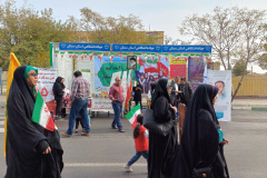 نمایشگاه دستاوردهای جهاددانشگاهی استان سمنان در راهپیمایی ۱۳ آبان